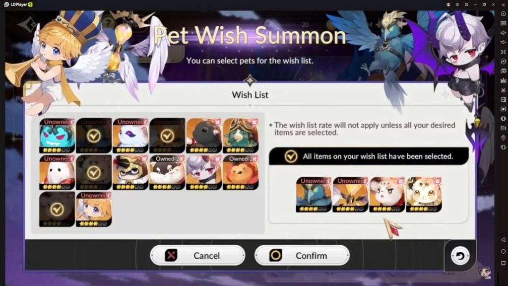 Pilihan beberapa pet baru di Seven Knights Re:BIRTH Global.