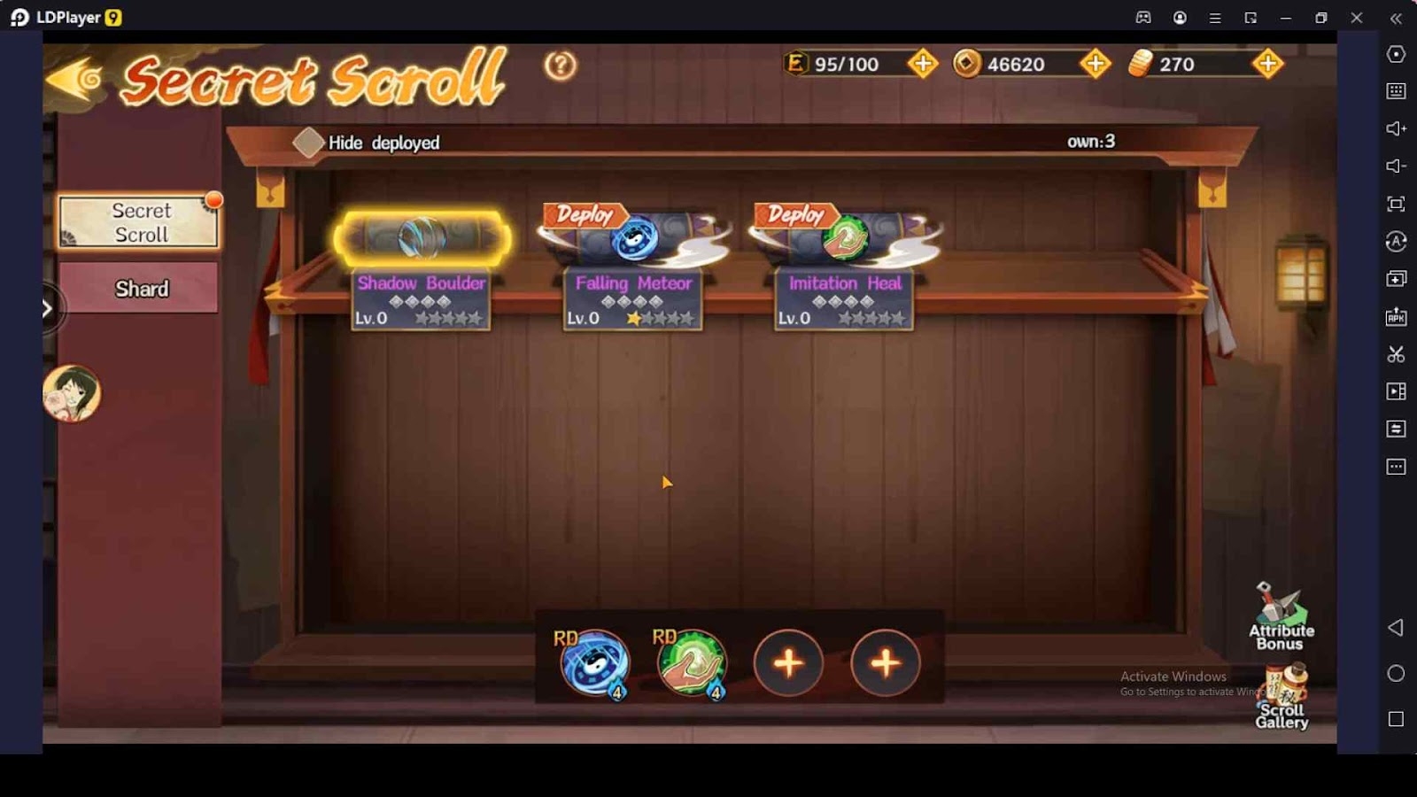 Activate Secret Scroll Items to Power Up Your Team