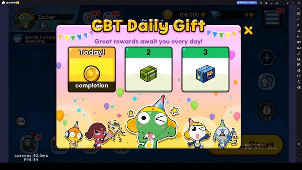 Login to the Game on a Daily Basis