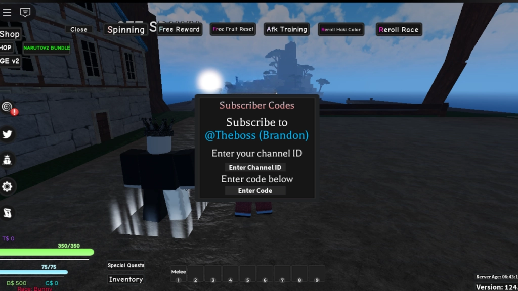 How to Redeem Codes in A One Piece Game