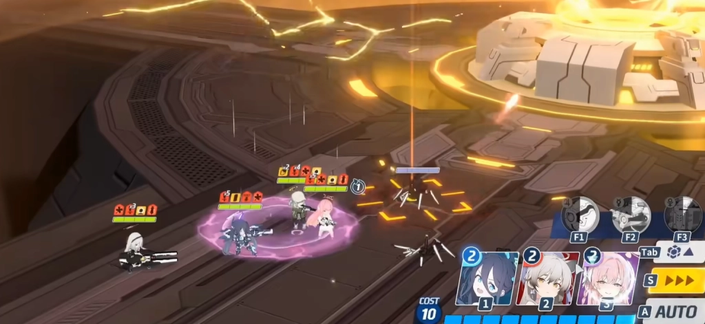 Blue Archive combat visuals