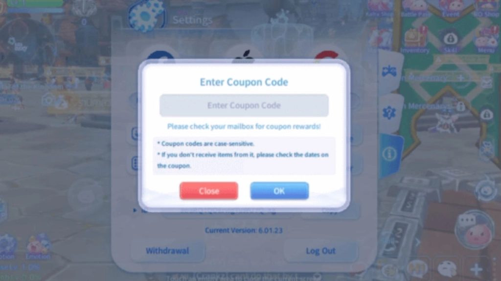 How to Redeem Ragnarok V: Returns Codes