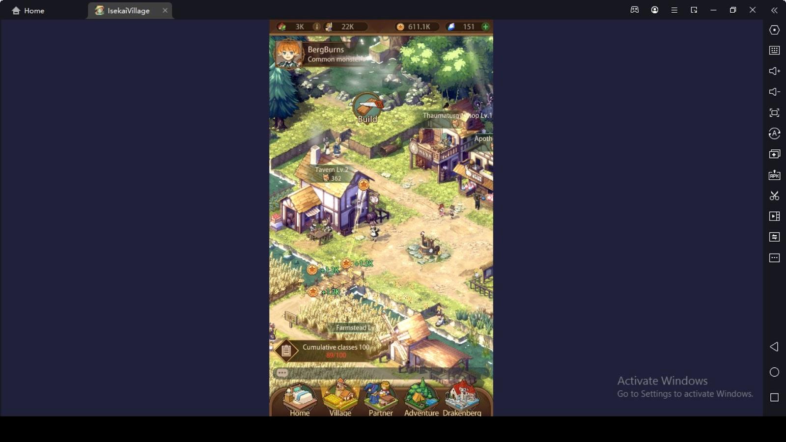 Gameplay of Isekai Village