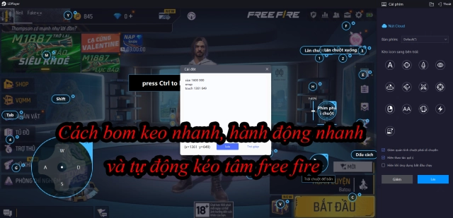GARENA FREE FIRE: Cách Bom keo nhanh, hành động nhanh và tự động kéo tâm mới nhất