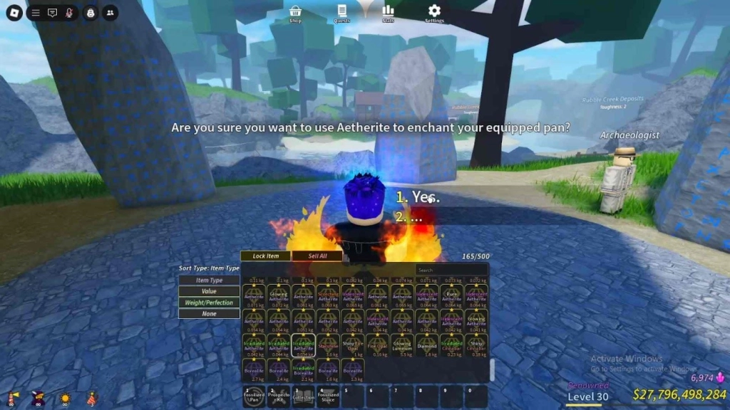 How to Enchant Pans in Prospecting