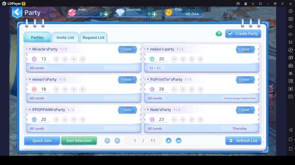 Join with Parties