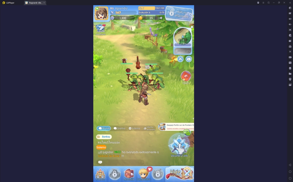 Guía de inicio en Ragnarok Idle Adventure Global