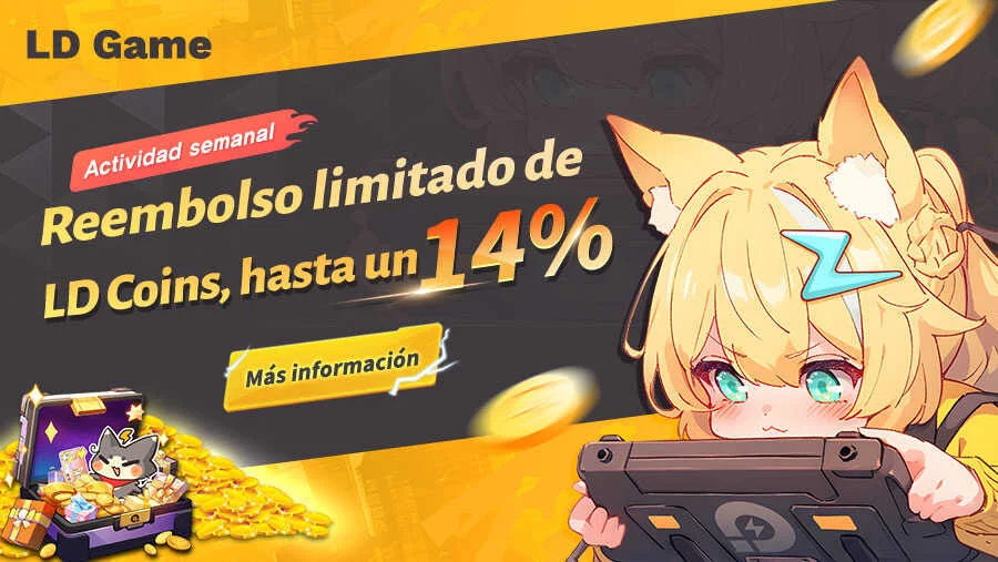 Reembolso limitado de LD Coins, hasta un 14%