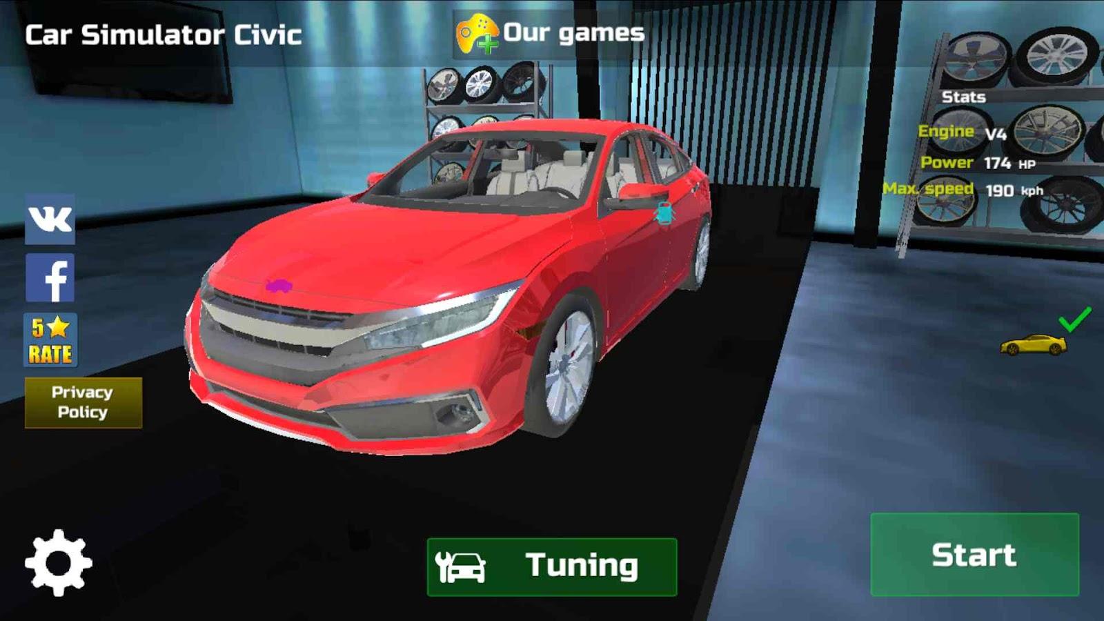 Car Simulator Civic