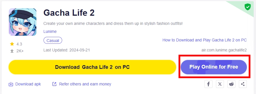 How to Download and Play Gacha Life 2 on PC -Beginners Guide