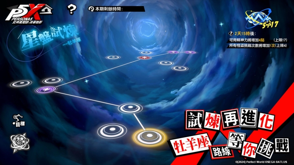 《女神異聞錄：夜幕魅影》X《女神異聞錄5 皇家版》聯動3.5版本「暗光於夢中徘徊」正式上線