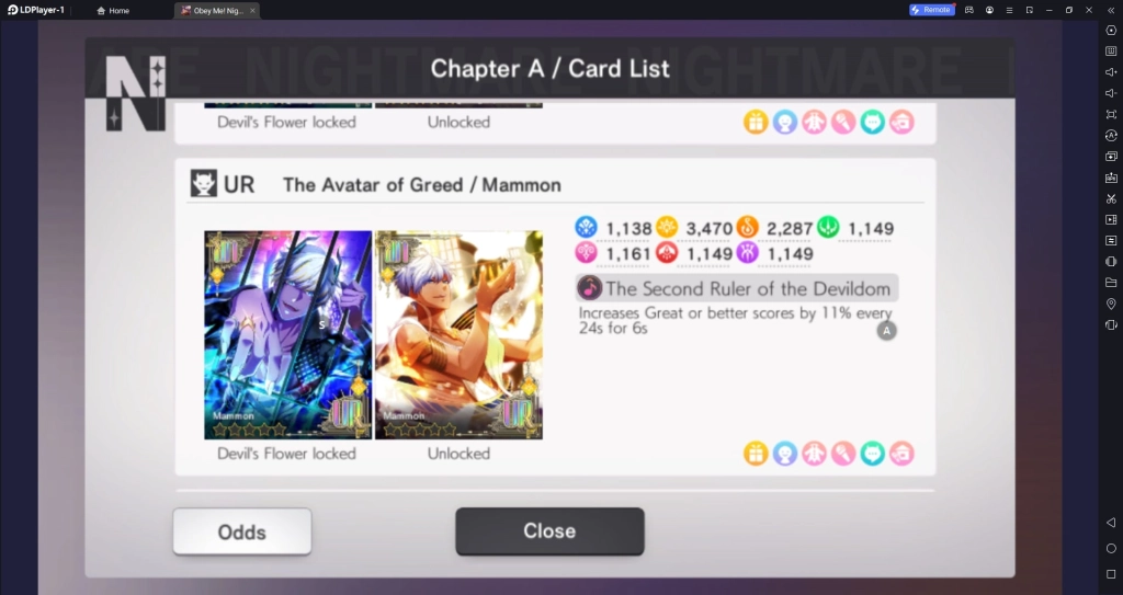 Obey Me Nightbringer Character Cards Tier List