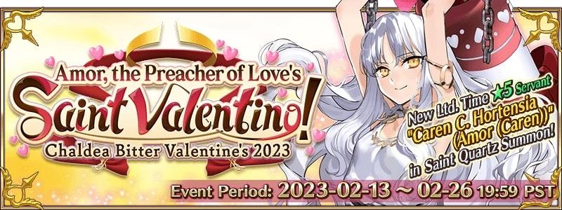 Fate/Grand Order 2023 Valentine Event Guide