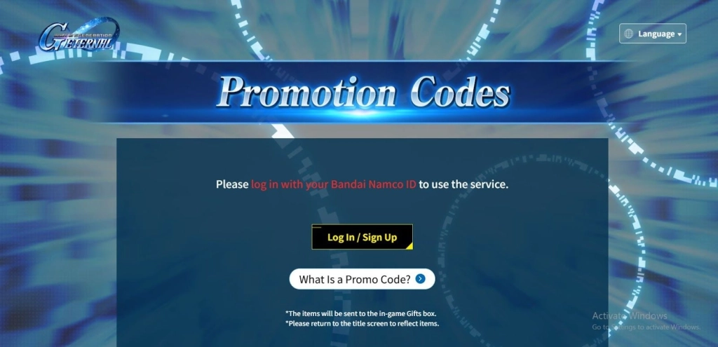 How to Redeem SD Gundam G Generation ETERNAL Codes