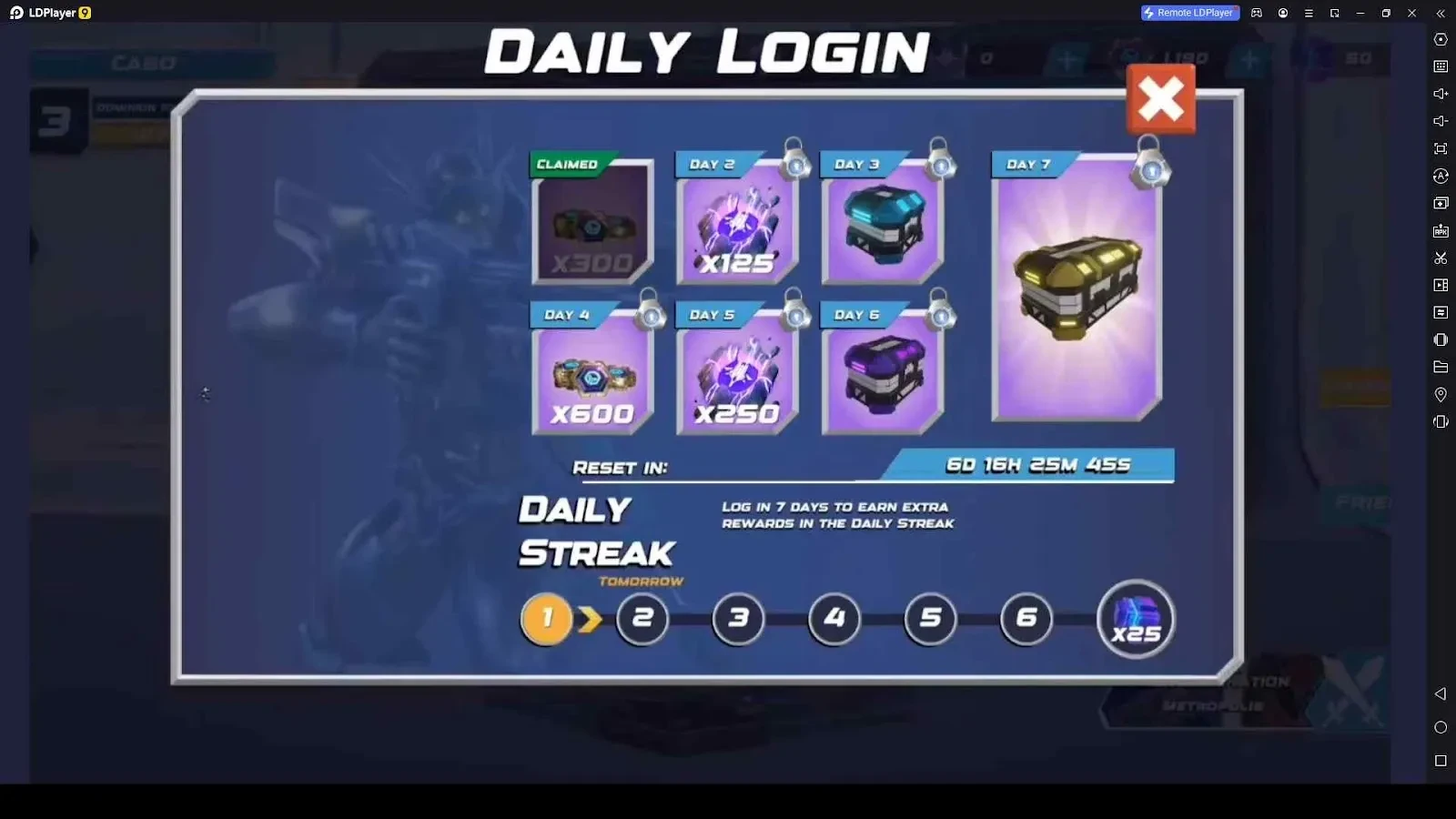 Log into the Game Daily for Valuable Rewards