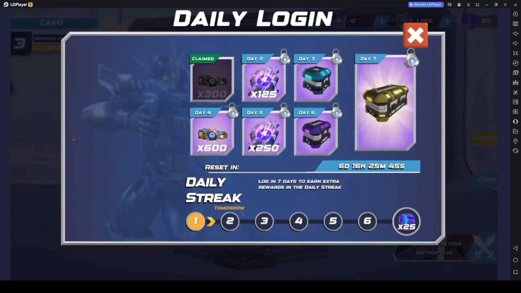 Log into the Game Daily for Valuable Rewards Log into the Game Daily for Valuable Rewards