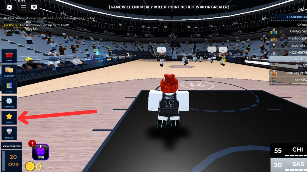 How to Redeem Codes in Basketball Legends