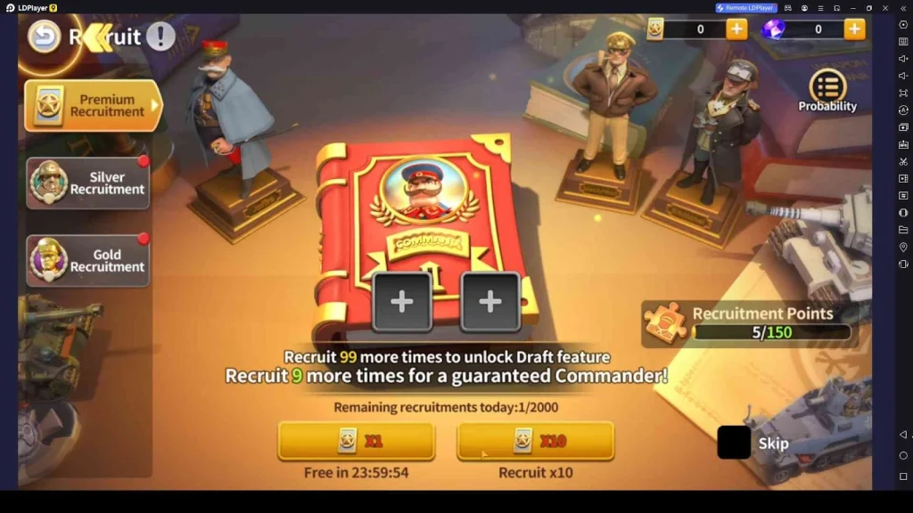 Recruit the Strongest Commanders Recruit the Strongest Commanders
