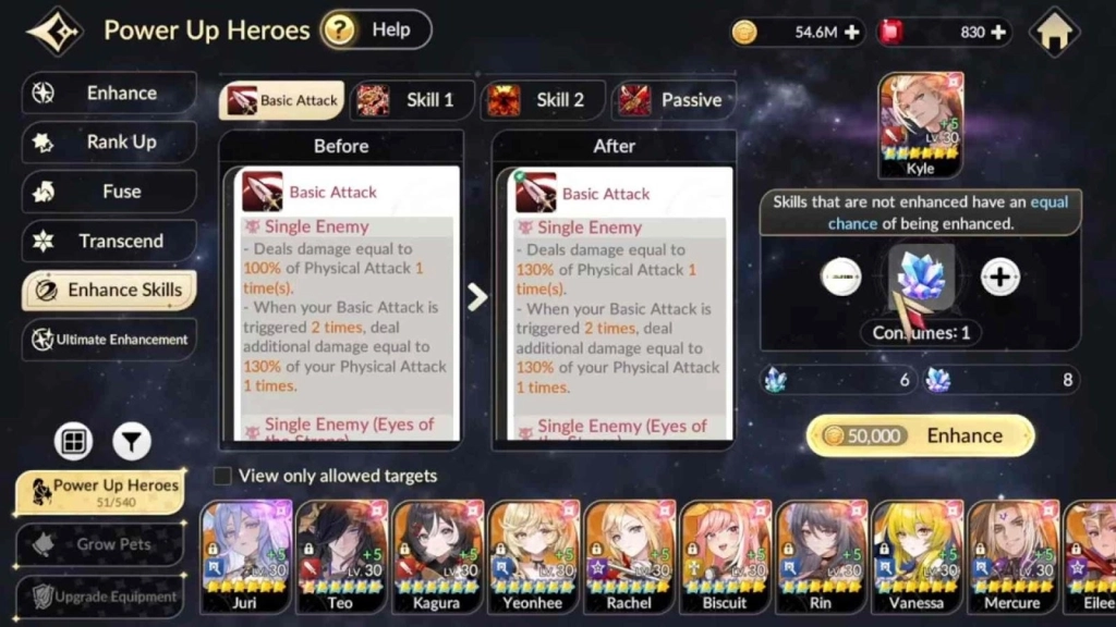 Kyle Skills Breakdown