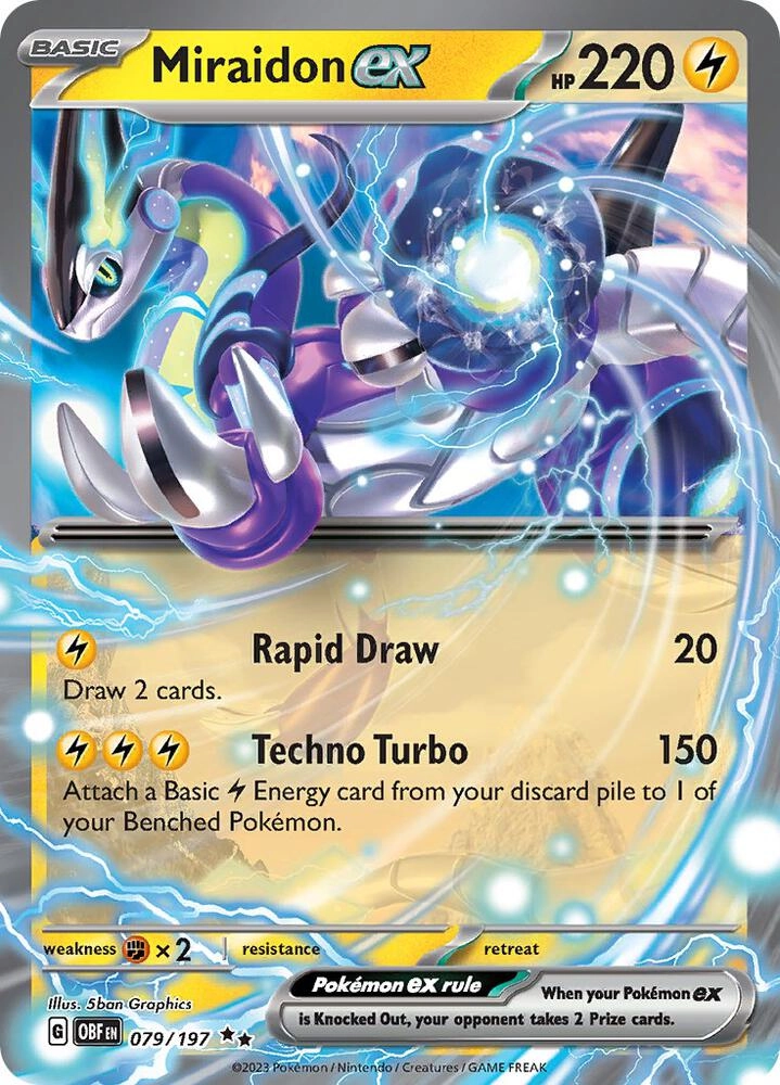 Miraidon ex Lightning Ramp Miraidon ex Lightning Ramp