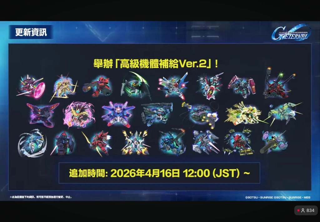 SD鋼彈G世代永恆一週年首抽