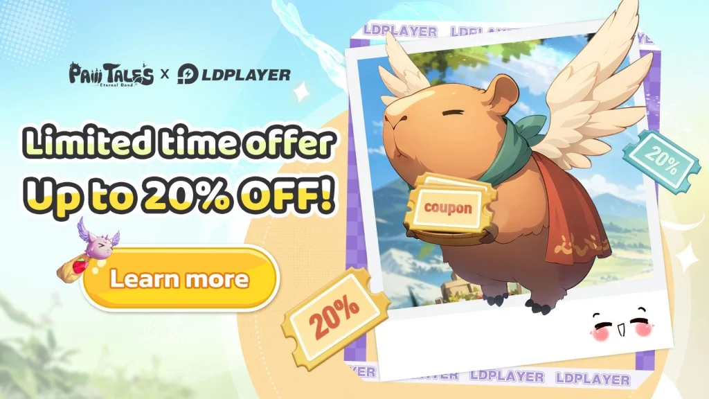 Paw Tales: Eternal Bond เปิดให้บริการแล้ว ล็อกอินเกมตอนนี้รับคูปองส่วนลดสูงสุดถึง 20%