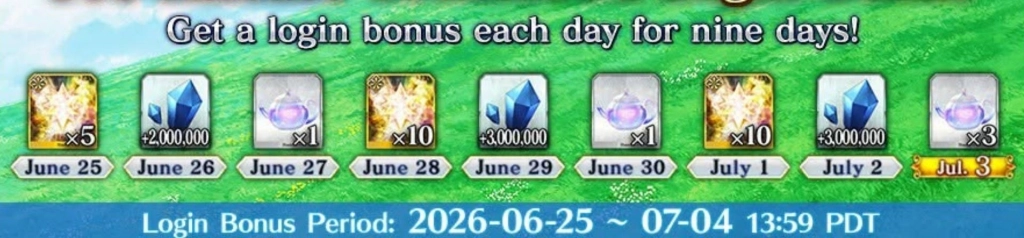 Countdown Login Bonus Countdown Login Bonus