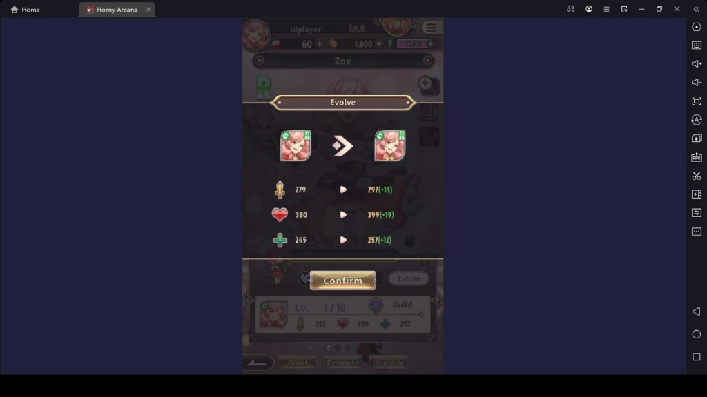 Horny Arcana Bonds, Upgrades, Promotes, and the Evolve Horny Arcana Bonds, Upgrades, Promotes, and the Evolve