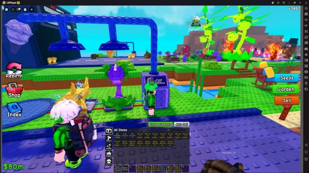 Seorang karakter roblox sedang berdiri di depan mesin fuse yang mungkin sedang memulai mesin tersebut.