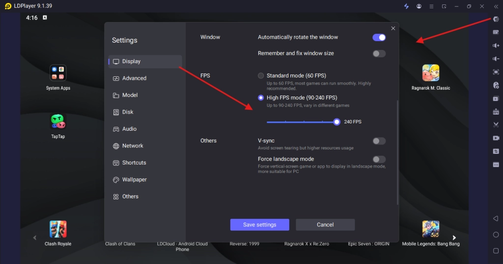 High FPS and Graphics Settings for Visual Clarity
