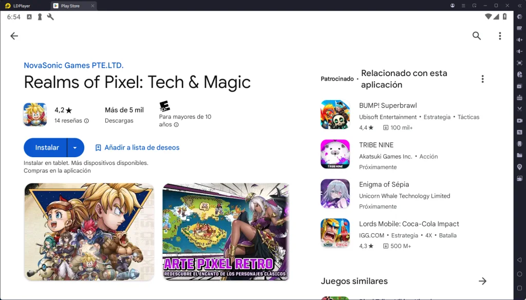 Tutorial | Descargar y jugar Realms of Pixel en PC con LDPlayer