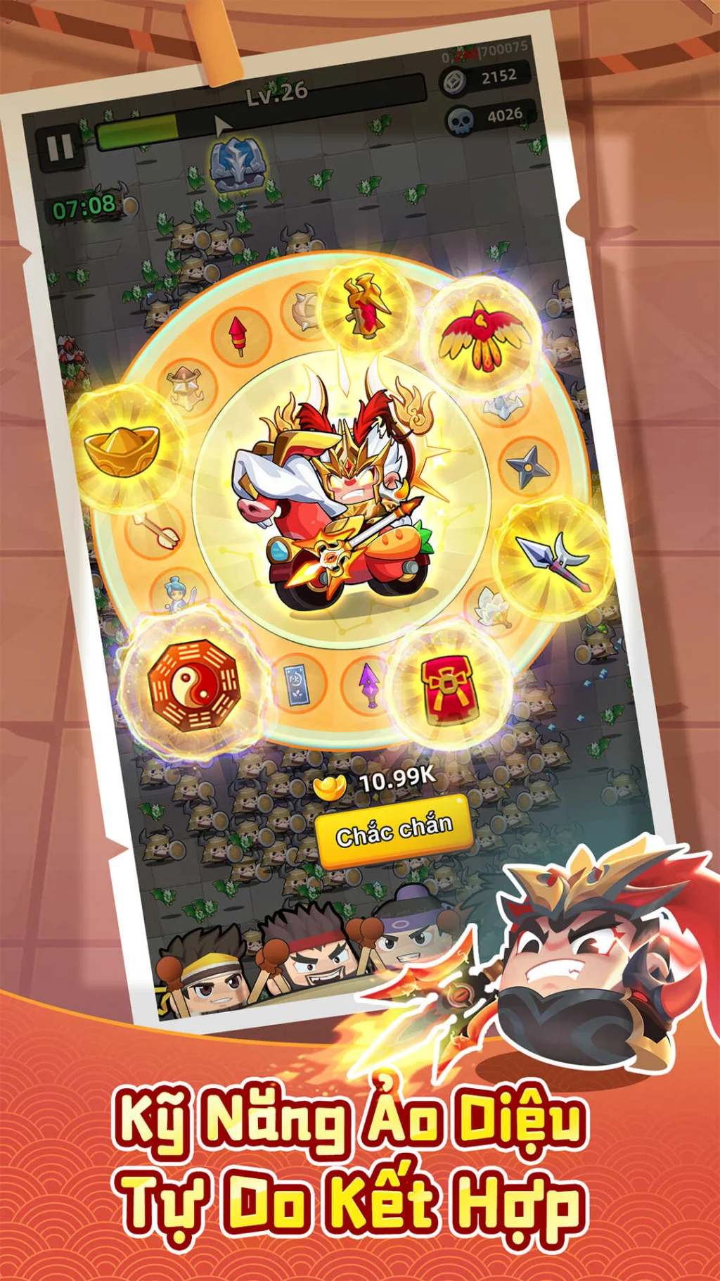Game RPG Roguelike xả Stress “Tam Quốc: Chạy Chạy Chạy (Sinh Tồn Tam Quốc)” chính thức ra mắt hôm nay!