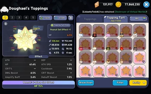 Cookie Run Kingdom Doughael Cookie Toppings