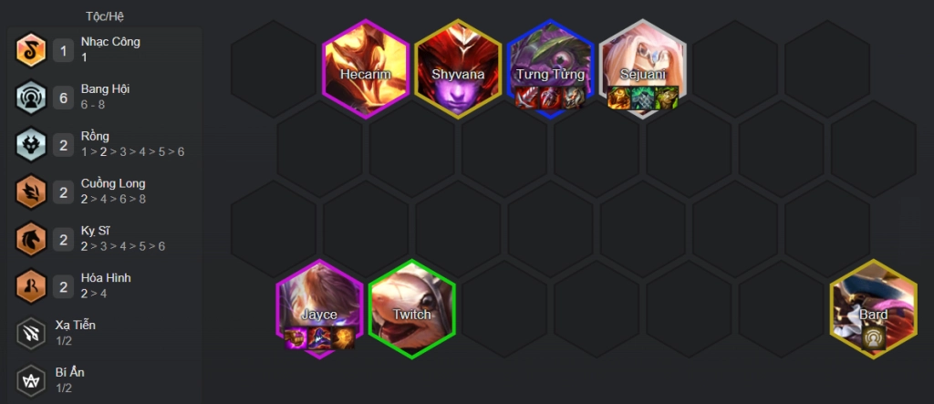 Đấu Trường Chân Lý: Cách Chơi Đội Hình Tưng Tửng Bang Hội Mùa 7.5 ĐTCL TFT