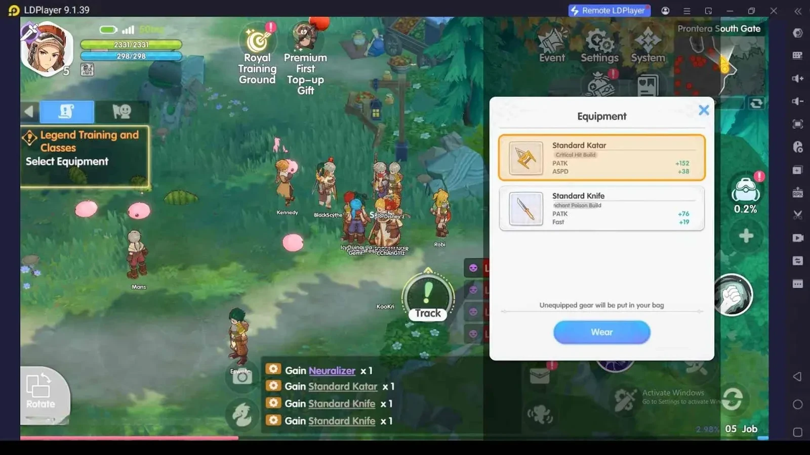 Ragnarok: Back to Glory Equipment Guide