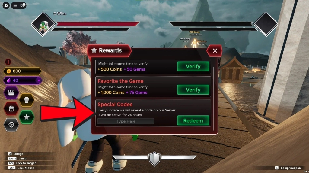 How to Redeem Codes in Dueling Grounds How to Redeem Codes in Dueling Grounds