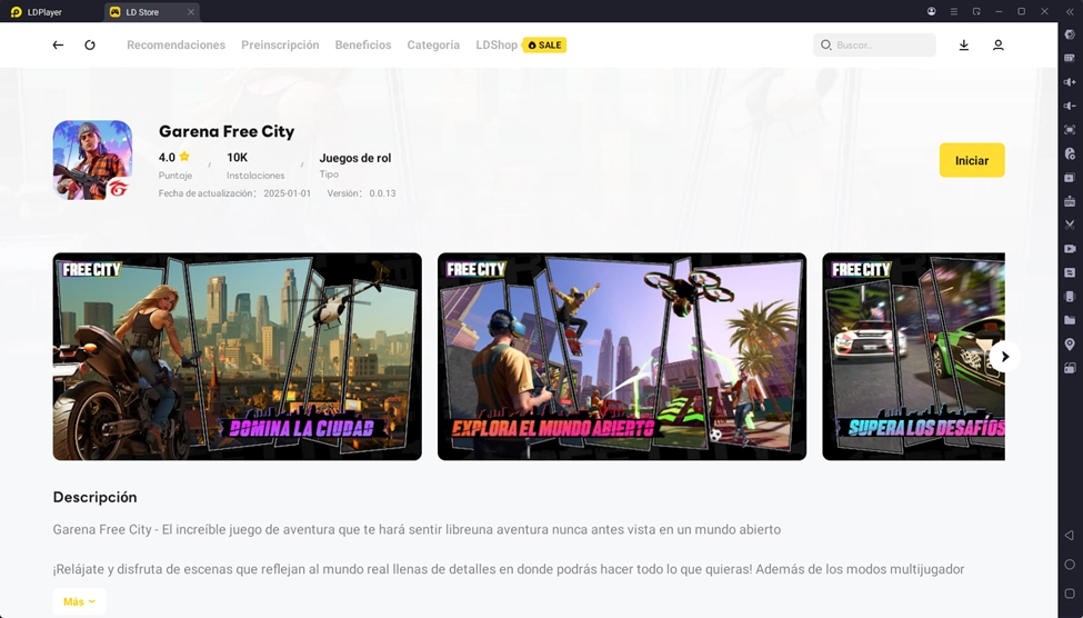 ¿Cómo descargar Garena Free City 2025 en PC?
