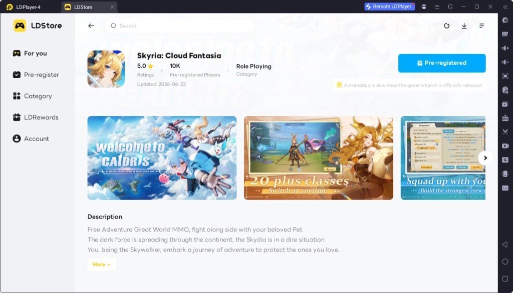 Skyria: Cloud Fantasia Launch Events