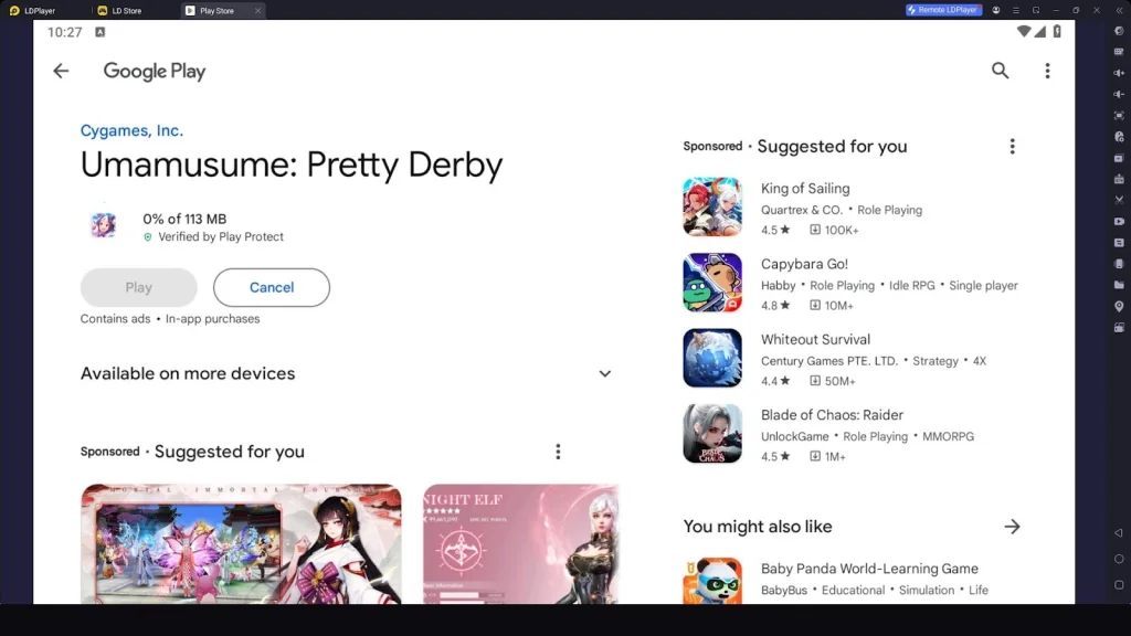Umamusume: Pretty Derby Rerolling with LDPlayer Umamusume: Pretty Derby Rerolling with LDPlayer