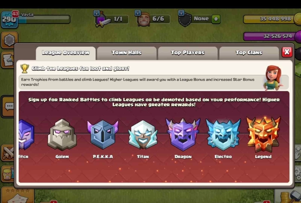 Legend League Modifier Changes