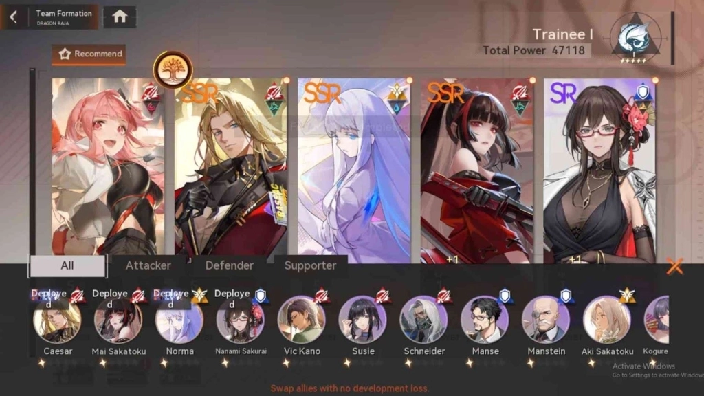Caesar Best Teams and Synergies