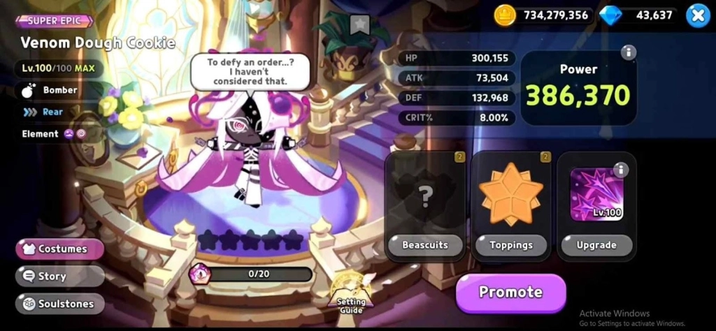 Cookie Run Kingdom Venom Dough Cookie Skill Breakdown: Mind Venom