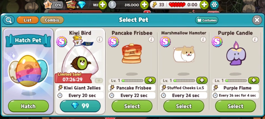 CookieRun Classic Tier List of Pets
