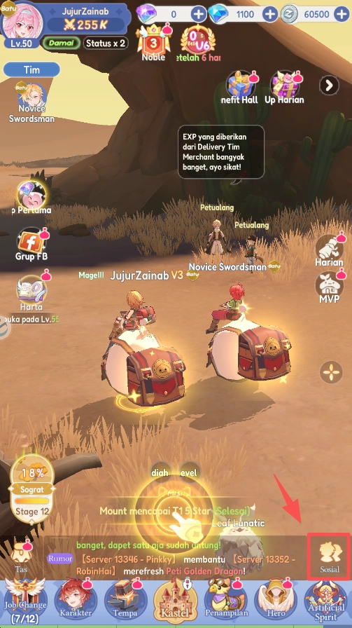 Klaim hadiah di peti surat