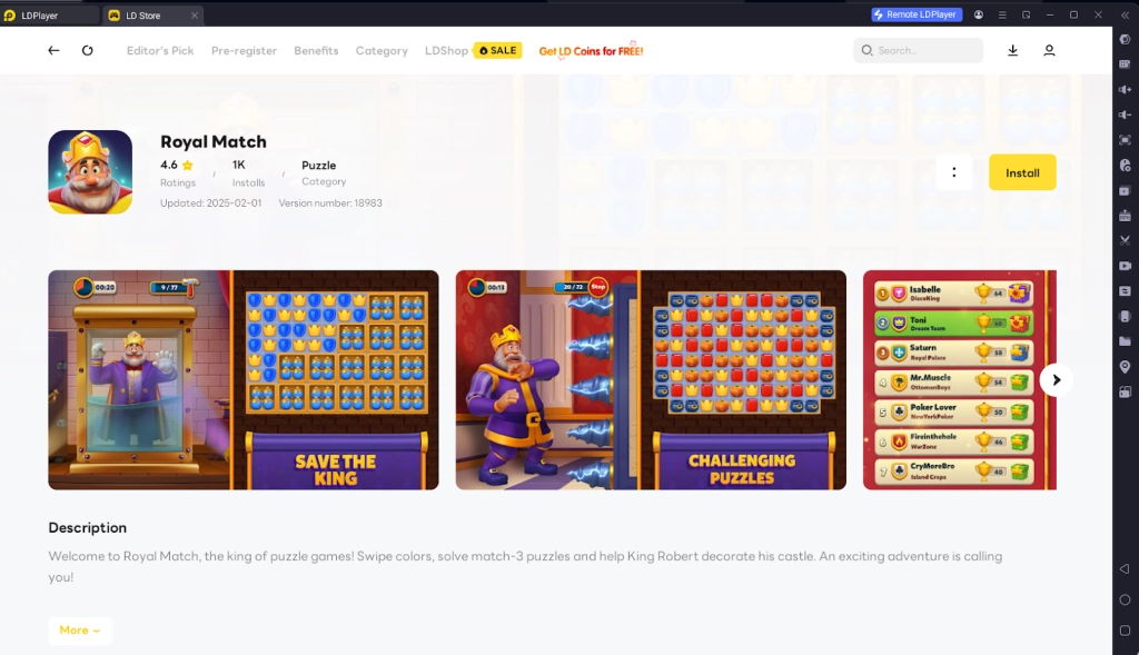 How to Download and Play Royal Match on PC - Beginners Guide