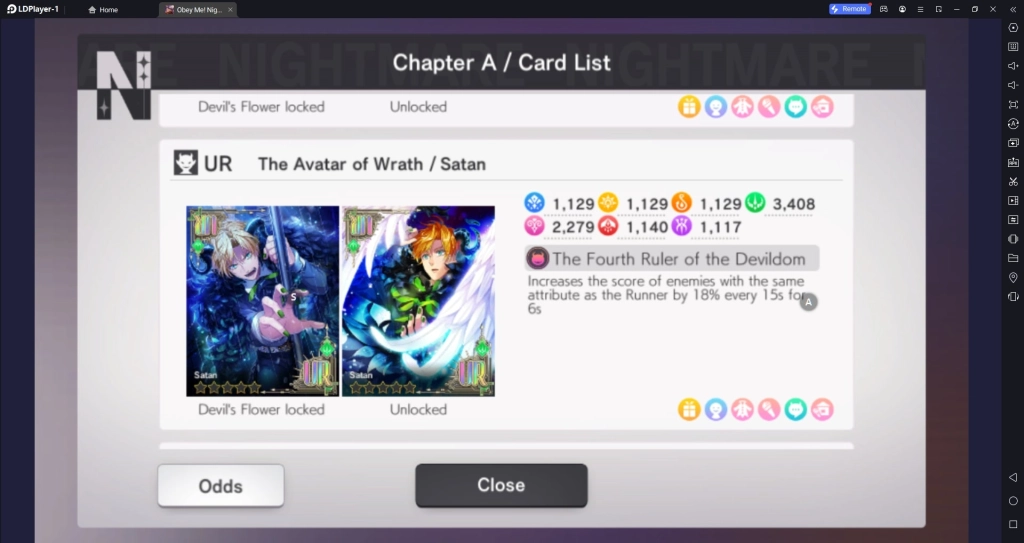 Obey Me Nightbringer Character Cards Tier List