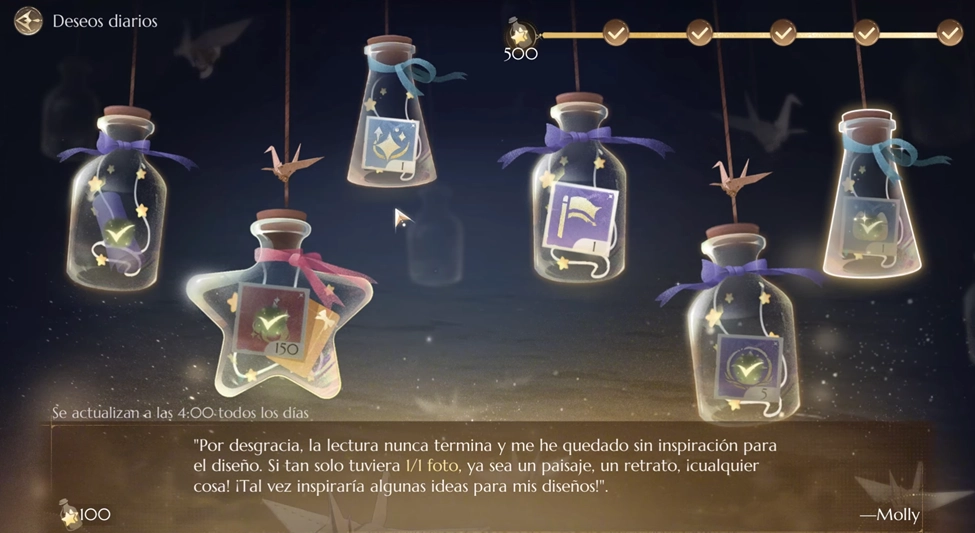 Guía de Tareas Diarias en Infinity Nikki