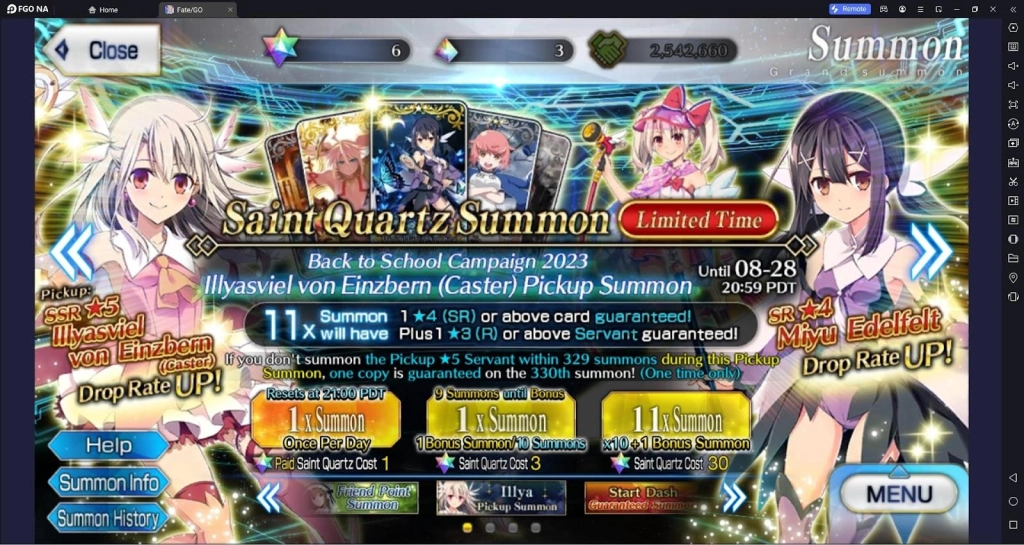 Fate/Grand Order Back To School Campaign - How To Obtain All Rewards