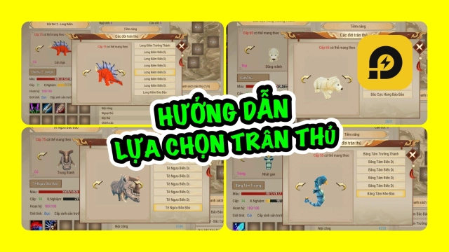 Thần Long Mobile: Hướng Dẫn Lựa Chọn Trân Thú Phù Hợp Cho Các Môn Phái