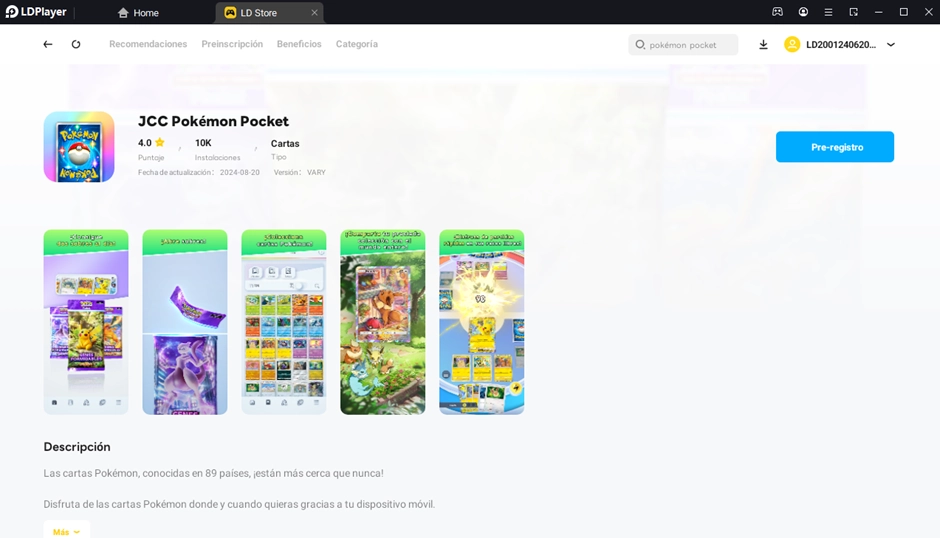 Colecciona cartas GRATIS con JCC Pokémon Pocket